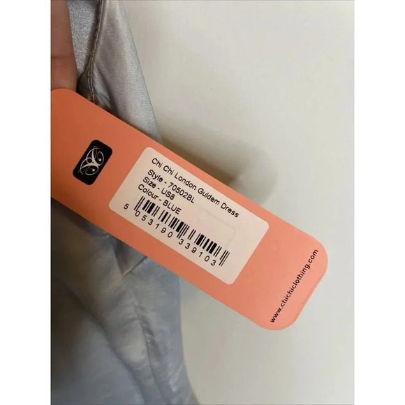 Chi Chi London Baby Blue Formal Gown - Picture 8 of 10